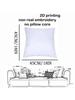 Super Soft Pillow Cover Skin Friendly Comfortable Practical Sofa Decor Gift Christmas Nutcracker Pattern