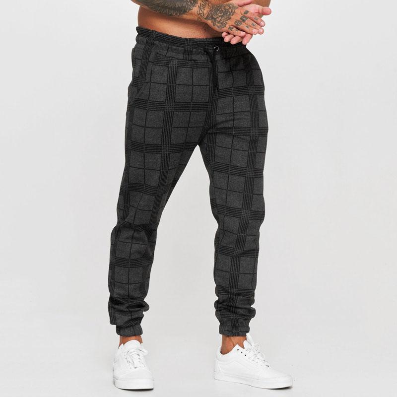 Männer Cargo Hosen Fitness Fitnessstudios Jogginghose Herren Kleidung Jogger männer Casual Hosen Plaid Hosen Mode Streetwear