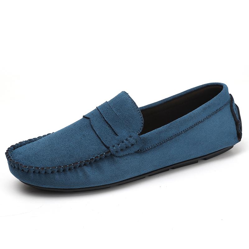 Fashion Fashion Suede Men Casual Shoes Breathable Leather Mens Loafers Slip on Male Driving Shoes Luxury Brand Comfortable Boat Shoes