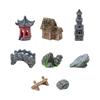 Micro Landscape Simulation Water Town Pavilion Bridge DIY Decor Accessory Ecological Bottle Landscaping Fairy Garden Miniatures