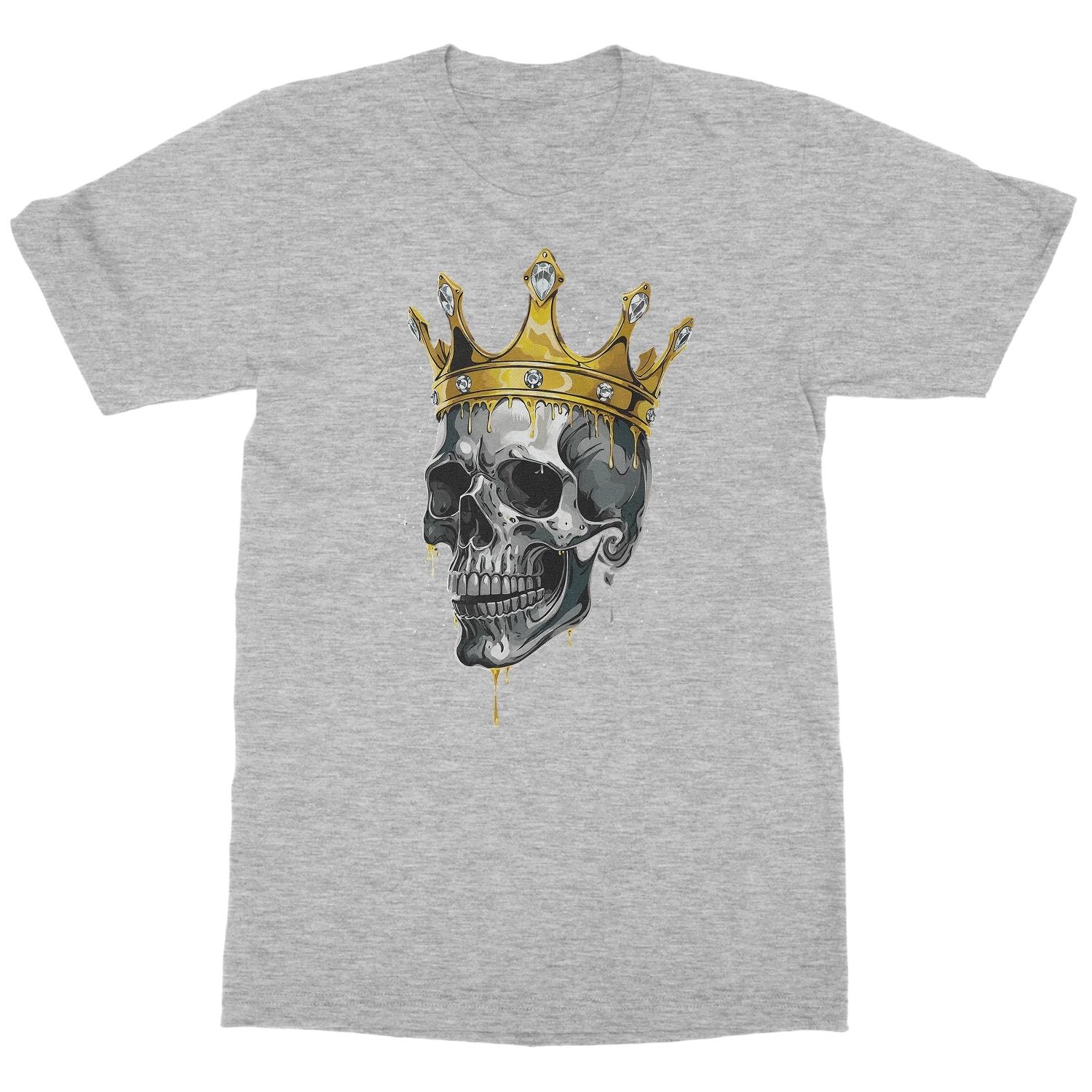Skull King Crown Theme - Gold Throne Gift Unisex T-Shirt XXXL