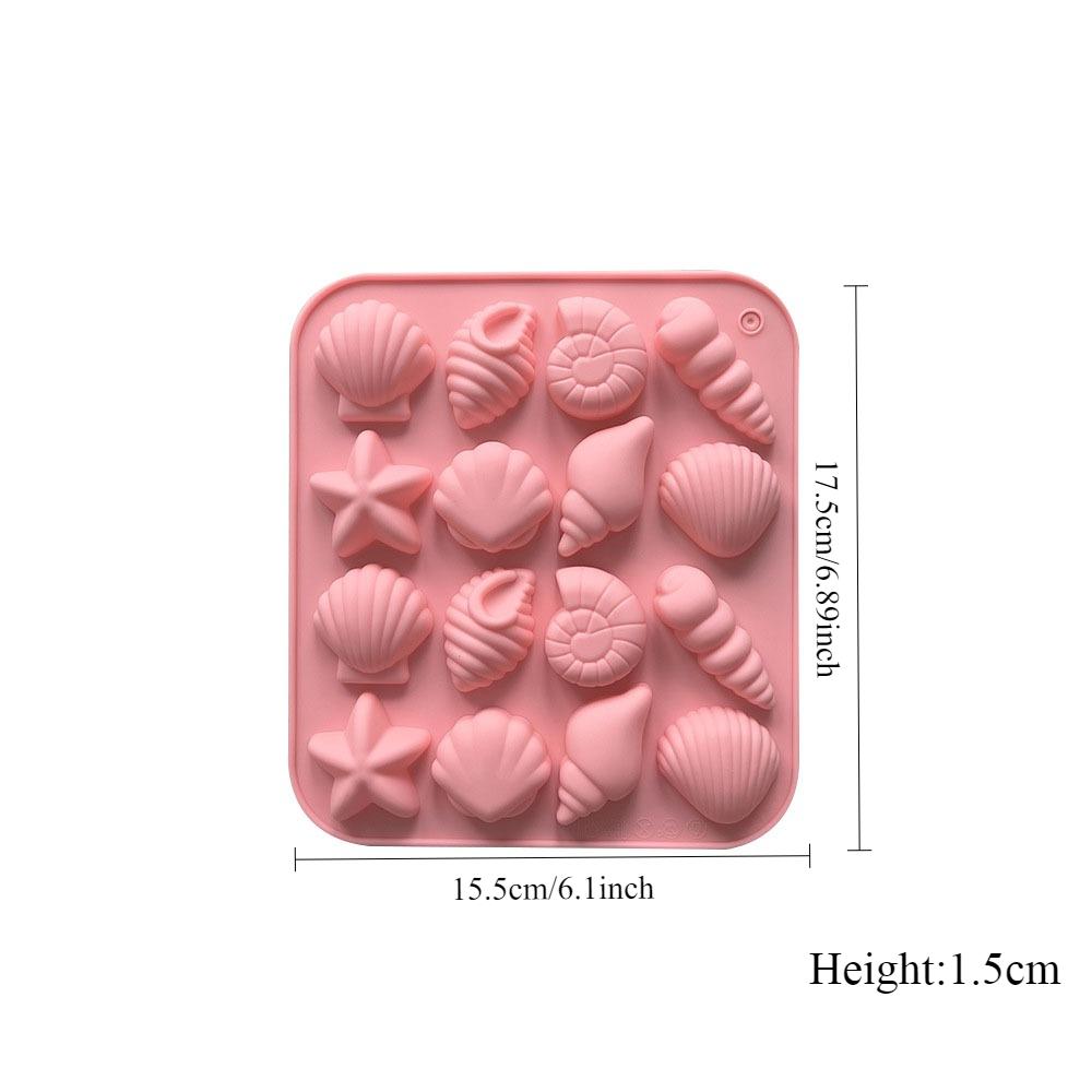 Seashell Beach Chocolate Silicone Molds Ocean Themed Cake Baking Molds for Candy Fondant Cupcake Cookie Dessert DIY Suppies