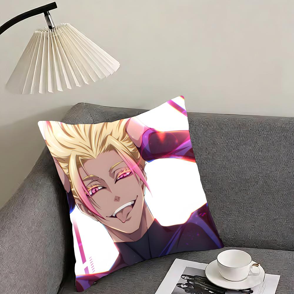 BBlue LockK Anime Cushion Cover Pillowcase Ultra Soft Skin Friendly Fabric Cloud Like Comfort Concealed Zipper