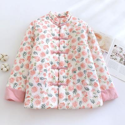 Winter Thickened Warm Cotton Clothes, Purely Handmade Cotton Cotton-padded Clothes, Placket, Retro Jacket, Buckle, New Mother Clothes