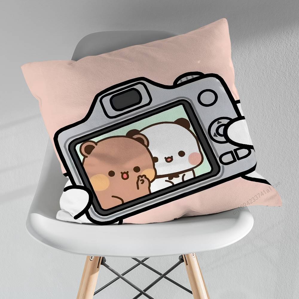 Cute BBubu DDudu Funny Pillowcase for Sofa Room Office Decor Printing  Merchandise AllMatch Cushion Cover