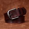 Belt Unisex Wide Retro Fashion Leather Pin Buckle Belt Men's First Layer Cowhide Casual Jeans Belt