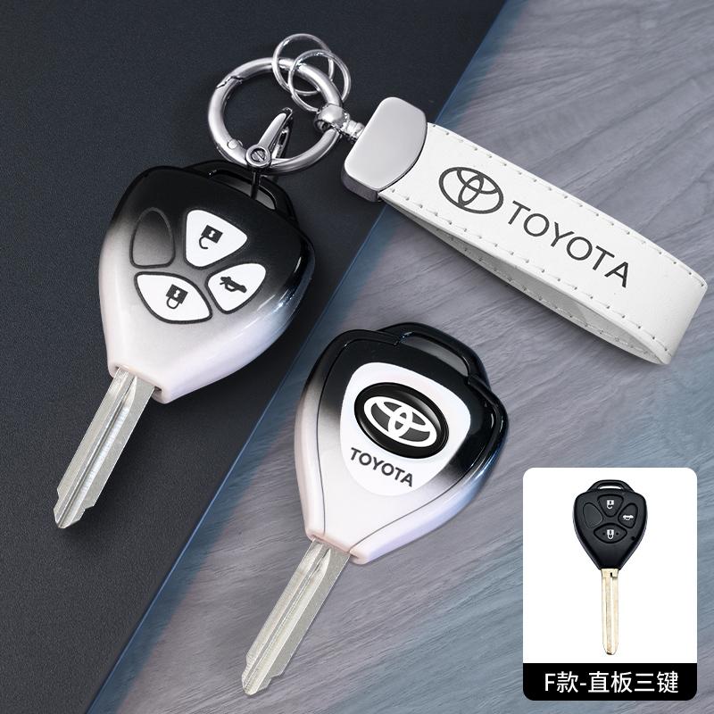 For Toyota Camry Reiz Yaris Vitz Vios Rav4 Ractis Auris HiLux Corolla Fortuner Prado Verso 2/3 Buttons TPU Car Key Case Cover