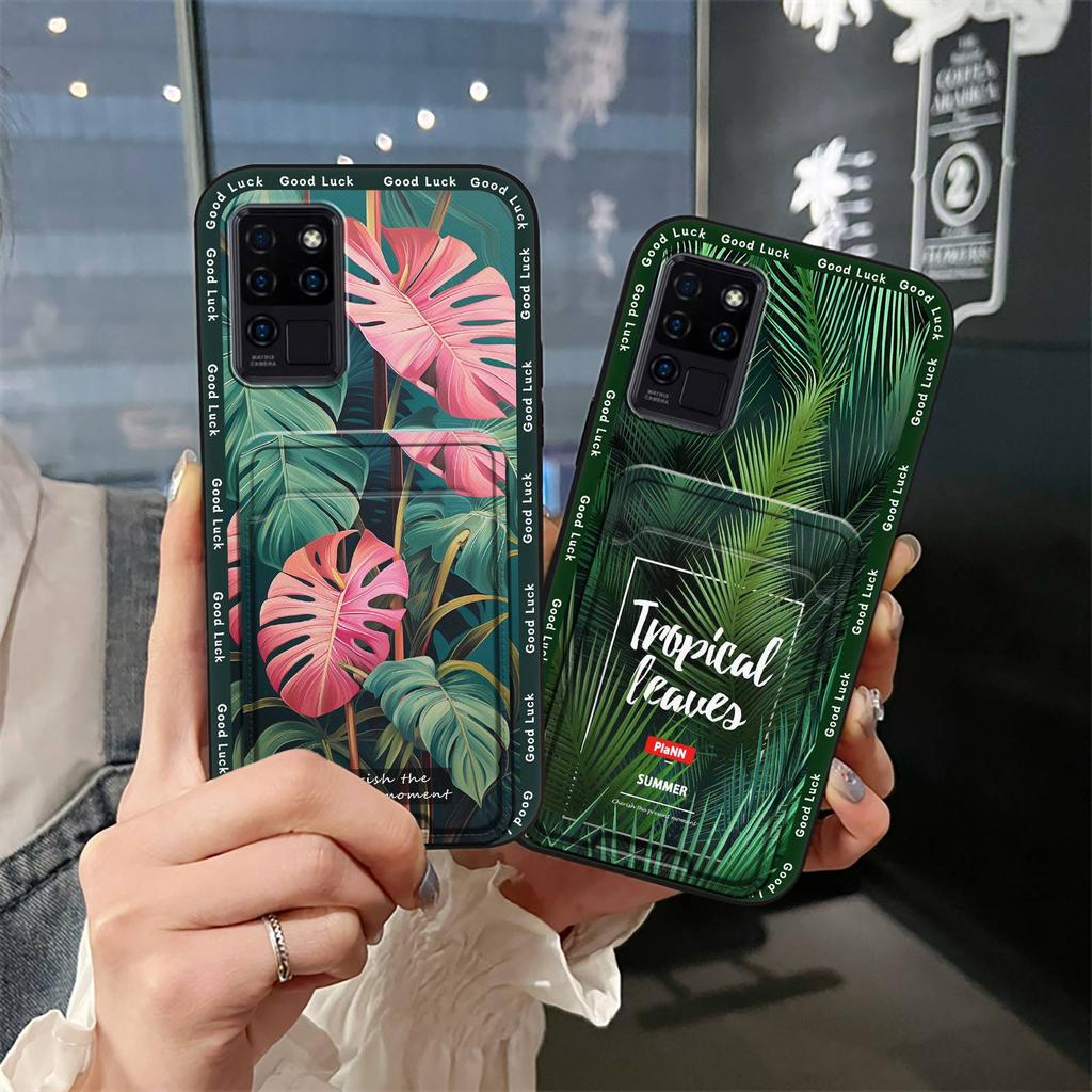 Graffiti Anti-knock Phone Case For Oukitel C21 Waterproof Anti-dust Back Cover Cute Soft Case Cover TPU Card Slot