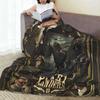 P-Coperta Peaky Blinders Tommy Shelby Flanella Invernale Serie TV Portatile Leggera Sottile Coperta da Lancio per Divano Letto Trapunta Peluche