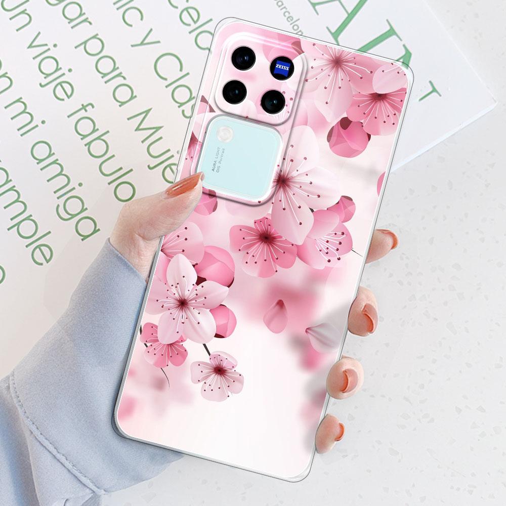 Für Vivo V30 Pro 5G Hülle Rückseite Für Vivo V29 Pro Funda Stoßfeste Klare Weiche Silikon Handyhülle für Vivo V30 V29E TPU Coque