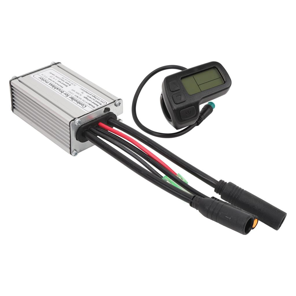 Electric Scooter Conversion Kit 36 48V 15A 250W Brushless Motor Controller LCD Display 130X Thumb Throttle Kit