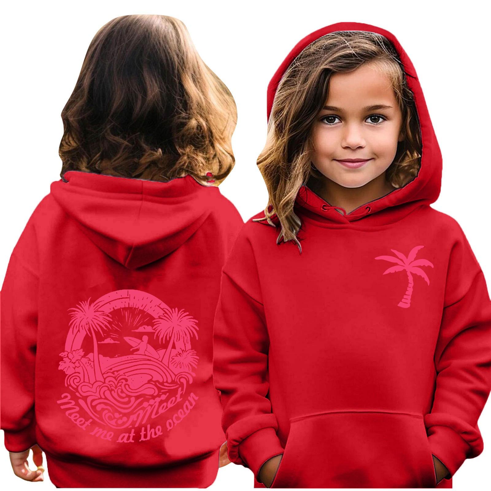 

Женская толстовка с капюшоном и градиентным принтом, с длинными рукавами, свободная женская толстовка, свитшот 140 красный