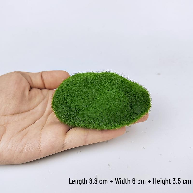 Moss Green Artificial Foam Pebble Decoration for Micro Landscape and Flower Arrangements