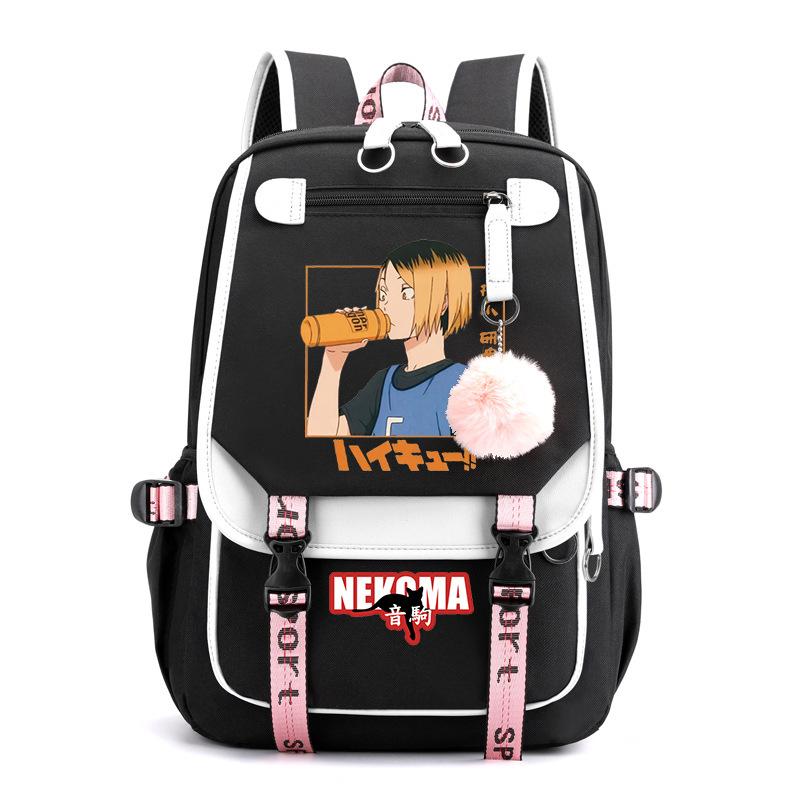 Anime volleyball teenager peripheral printing middle school student schoolbag outdoor large-capacity backpack