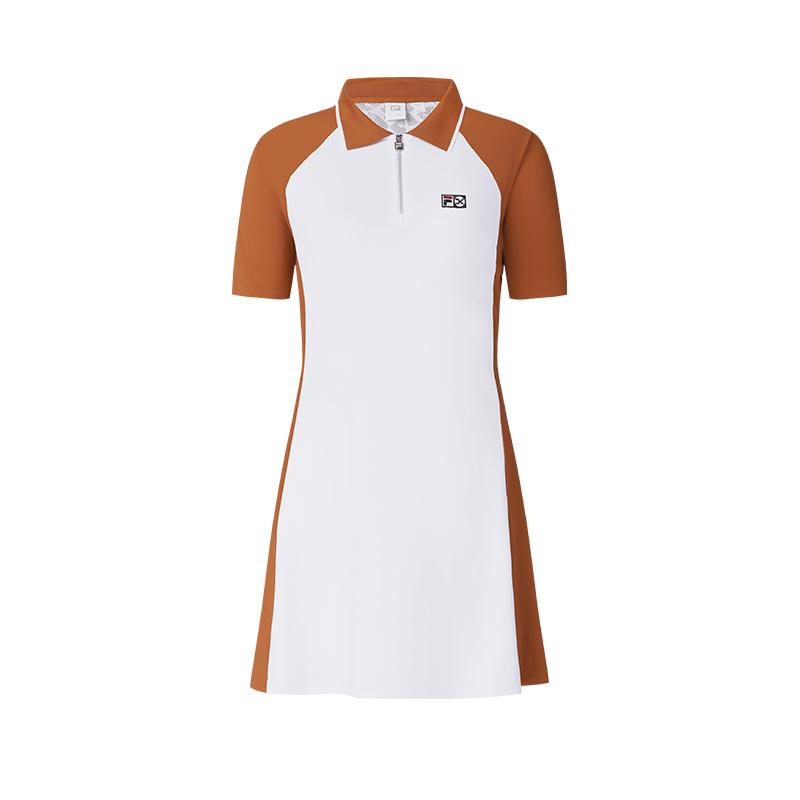 

Fila Теннисная юбка Susan Модная Универсальная Простая Повседневная Спортивная Удобное Платье с Шортами и Короткими Рукавами Женские Платья A11W523321F-OR S