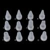 12Pcs/Set Plastic Icing Piping Cream Confectionery Nozzle Tips Cake Decor Tools