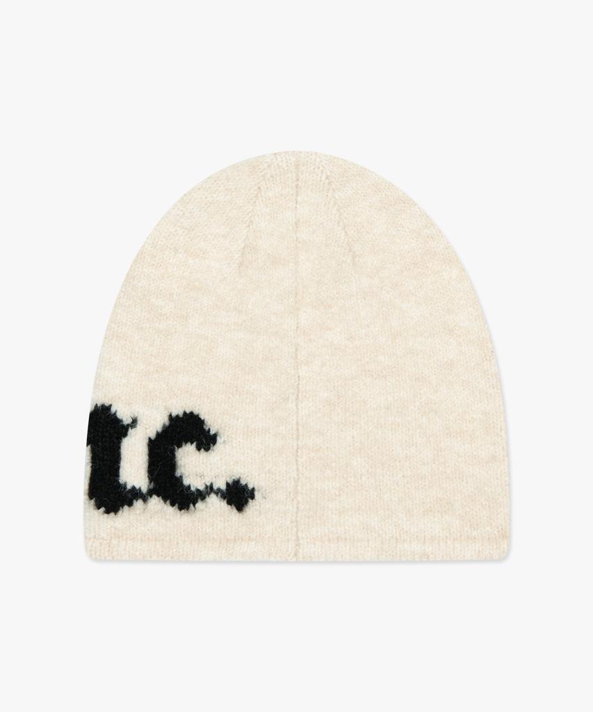 LMC Gothic Name Knit Beanie Cream