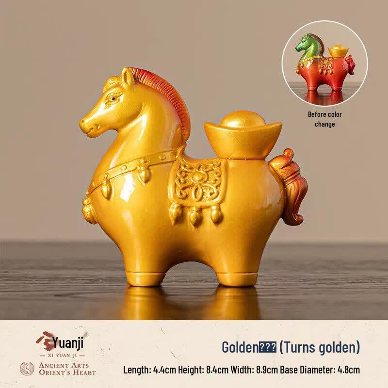 Color-Changing Resin Tang Horse Tea Pet