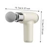Compact Size Mini Electric Fascia Massager 9 Replaceable Head Fascia Machine Massager  Post-Workout