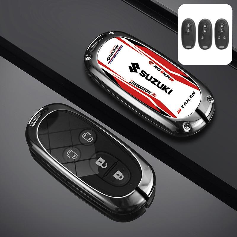 Car Remote Key Case Cover Shell Protector For Suzuki Palette Solio MR Wagon Hustler Alto Lapin Every Spacia Auto Sticker Decal
