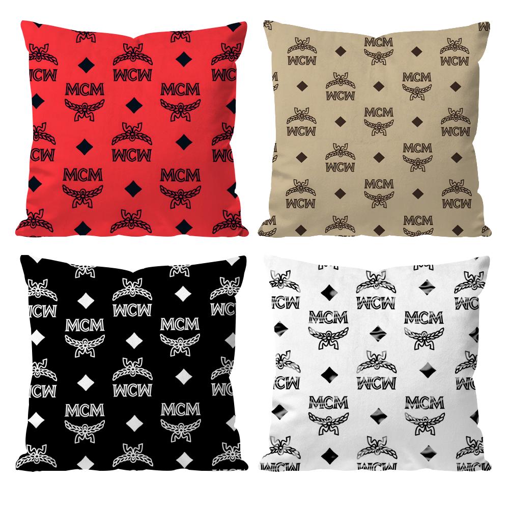 High end M-MCM fashion Cushion Cover Pattern Printed Pillowcase for Living Room Sofa Cushion Cover & Bedroom Decor