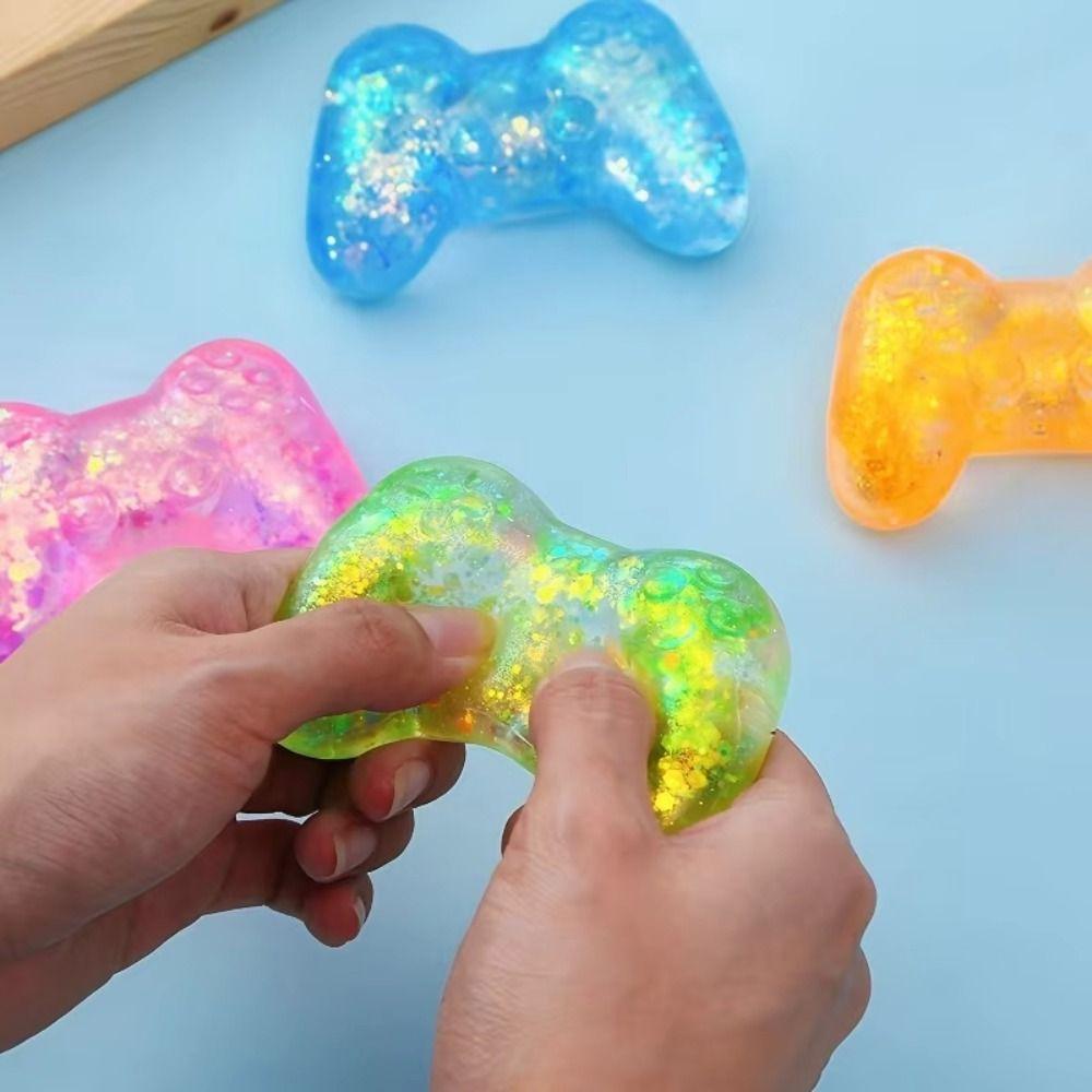 Sequins Game Machine Squishy Super Soft Sensory Fidget Toy Creative Maltose Fidget Ball Kid Adults