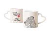 Irish Terrier, Irish Red Terrier, Brocaire Rua - Cup with a Dog, Adorable Cup with a Heart-shaped Handle, Universal Gift from the Brand