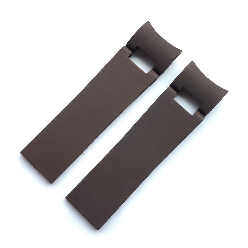 

22*20 мм изогнутый конец, черный, коричневый, синий, водонепроницаемый браслет из силиконовой резины, ремешок для часов, ремень для браслета Ulysse Nardin DIVER 22mm