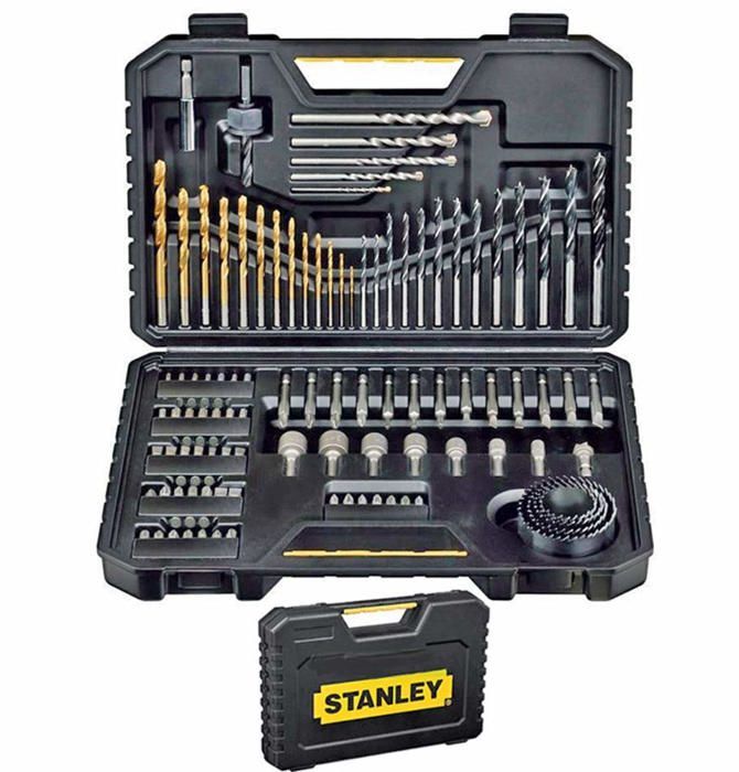 Foret - STANLEY - STA7205-XJ - Lot de 100 forets hex - Métal et Plastique - Jaune