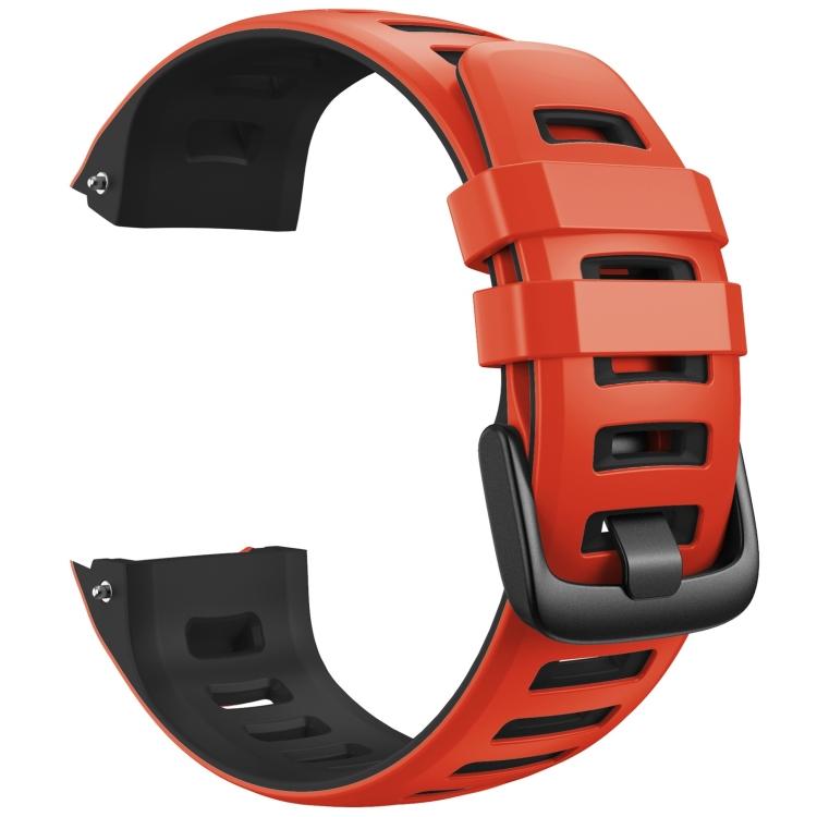 

For Garmin Instinct / Instinct Esports Two-color Silicone Watch Band(Red+Black) червоний
