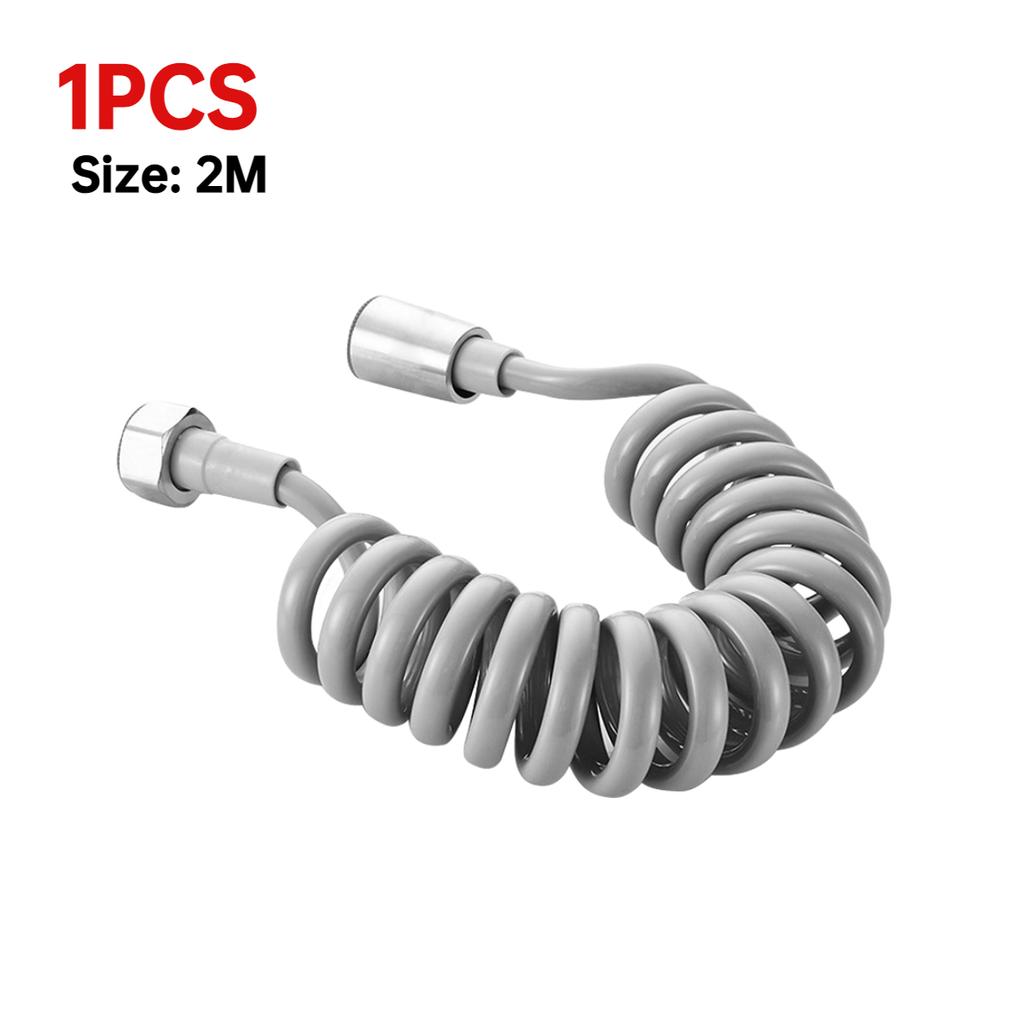 2/3/5M Flexible Spring Shower Head Hose Tube Plastic Water Toilet Bidet Sprayer Telephone Line Soft Hoses Bathroom Accessories