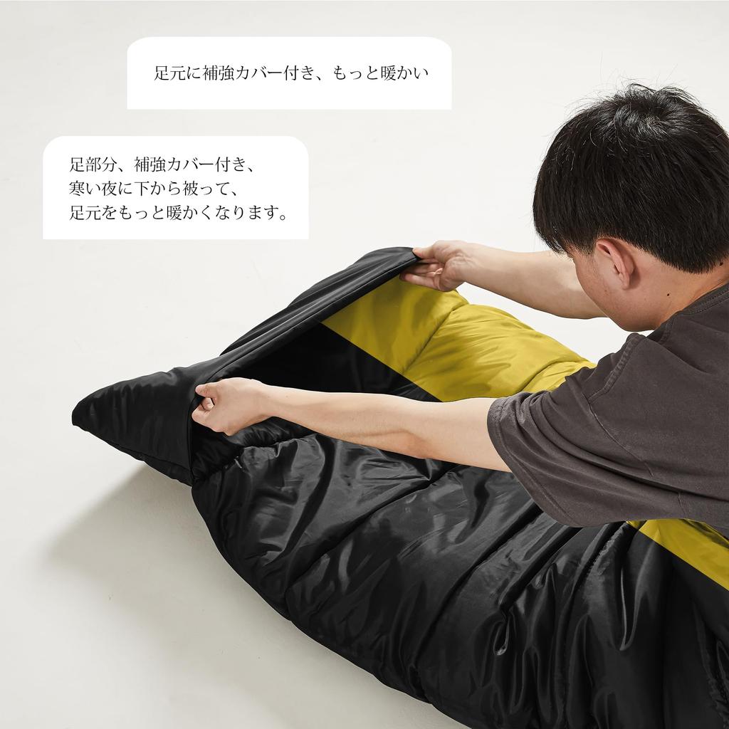 SEWEI Sleeping with Windproof Foot Perfect for Car Emergency Outdoor Fully Suitable for All Includes Storage Bag Bag, Envelope-Style Cover,