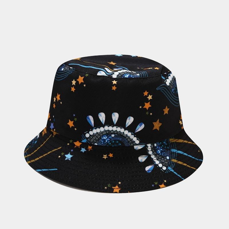 fashion plant printing pattern fisherman hat spring and summer outdoor sun protection fisherman cap unises fishing caps