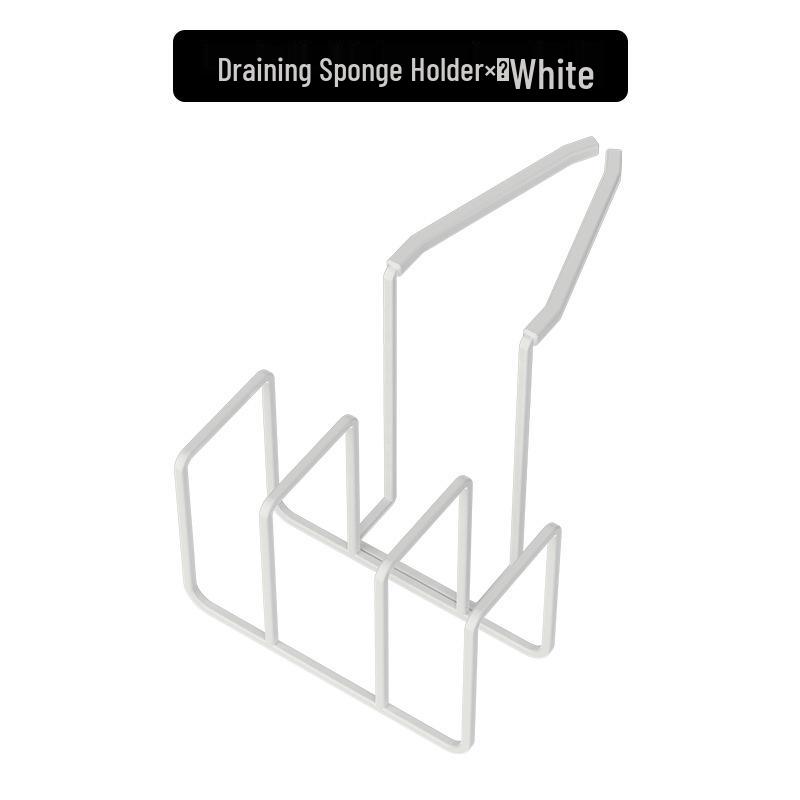 Japanese-Style Sponge and Dish Rack - No-Drill Kitchen Organizer