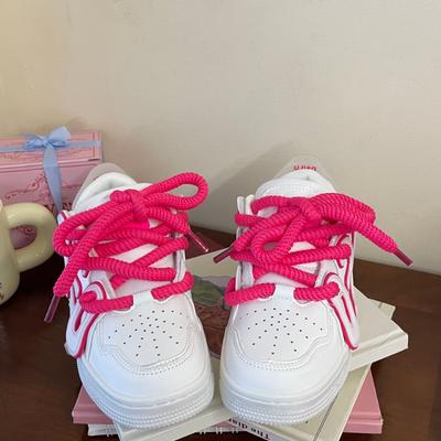 Pantofi sport casual coreeni 2024 Primăvară Nou Nișă Modă Patchwork Talpă groasă Versatil Sport Antiderapant Pantofi simpli de damă