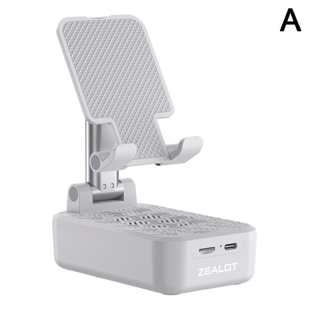 

Bluetooth-динамик, бытовой и складной держатель для телефона, звук 1200 мАч, TF-бокс, поддержка планшетов, встроенный U7G6 white-one-size