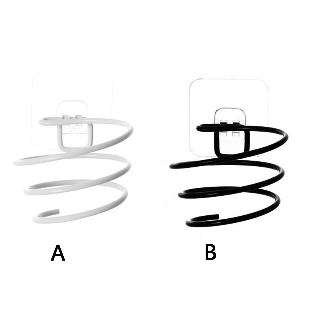 Wall Mounted Electric Hair Dryer Holder Toilet Bathroom Hairdryer Storage Rack Shelf Hole Free