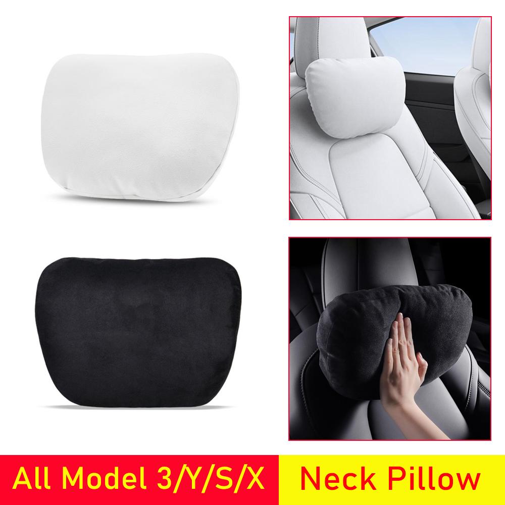 Car Seat Headrest Neck Pillow for Tesla Model 3 Model Y Model S Model X Comfort Memory Neck Support Cushion Pillow Accessories