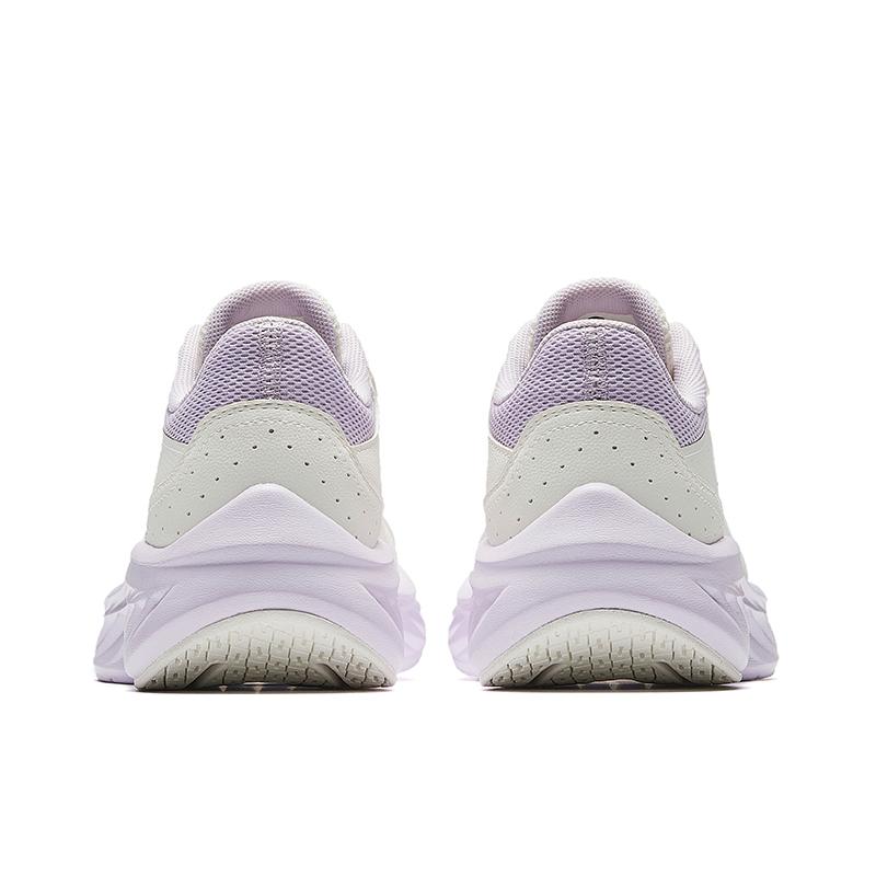 Anta Lingyu Lightweight Breathable Low-Top Casual Running Shoes Women Sneaker White Purple 922525522-1