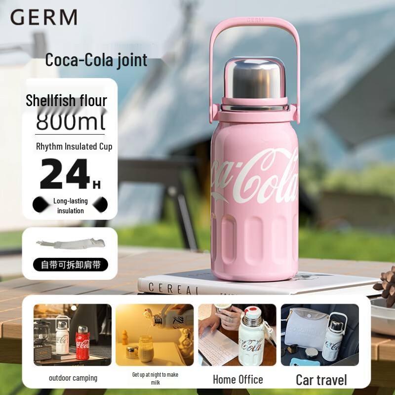Gemin Coca-Cola 800ml Izolowany Bidon ze Słomką