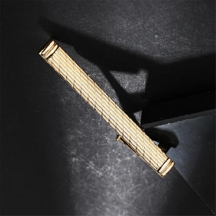Gentlemen Engraved Alloy Tie Clip Wedding Party Jewelry Brass Gold Tie Bar Clip