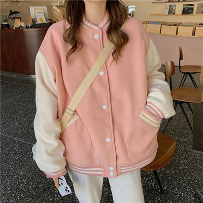 Harajuku Moda kolej ceketi Kadın Büyük Boy Bombacı Ceketler Y2k Streetwear Beyzbol Ceket Vintage kolej üniforması