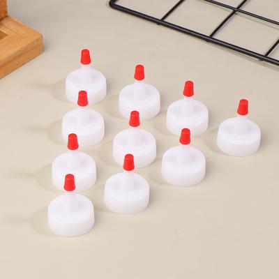 20/50 Pezzi 28mm Tappo Bottiglia Testa di Conversione Punta Plastica Tappo di Chiusura Rosso Universale Anti-perdita Tappo di Ricambio per Bottiglie Spremibottiglie
