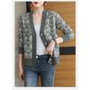 Sweater Jacket Women's New Fashion Mother's Style All-match Knitted Cardigan