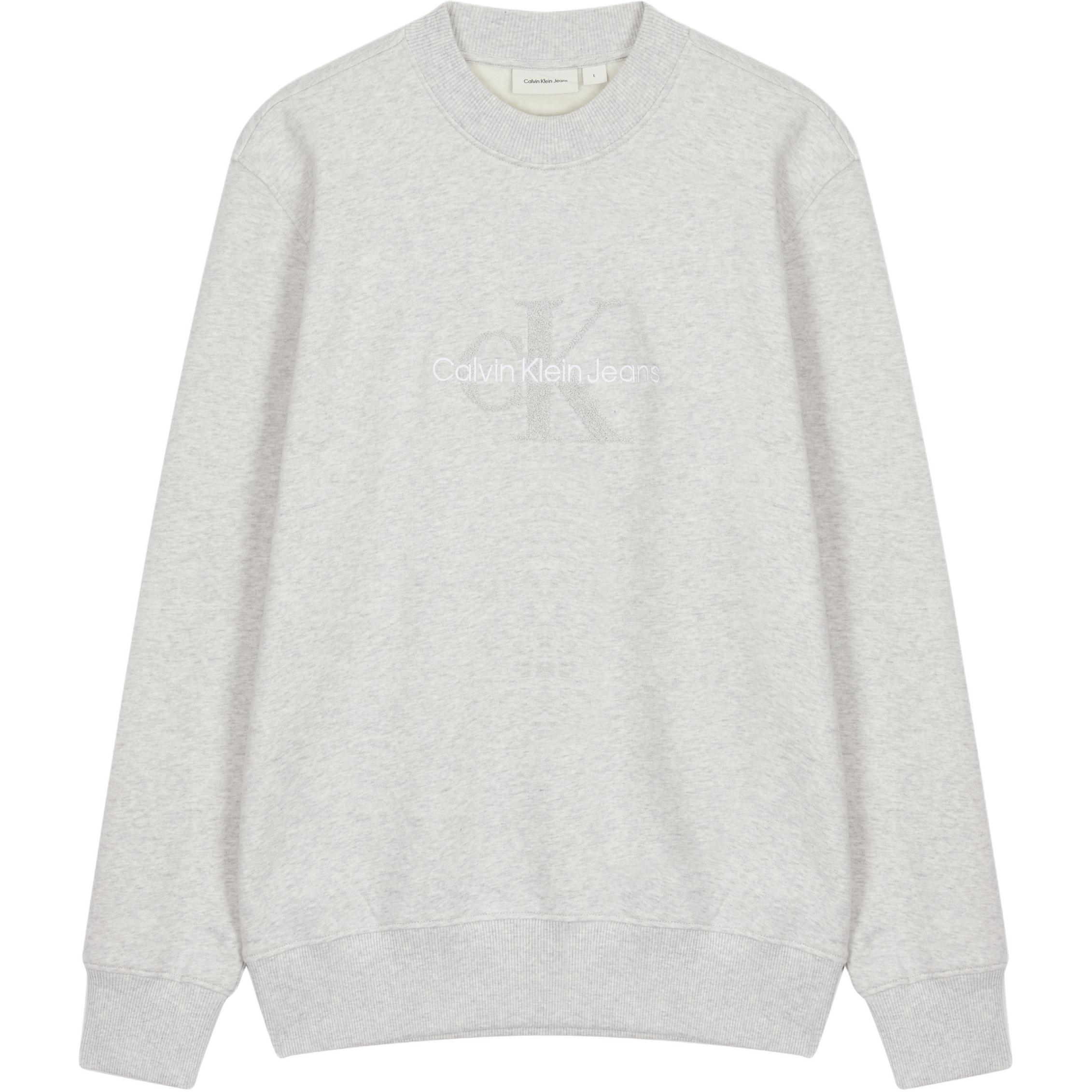 

Calvin Klein Свитшот мужской с длинным рукавом, свободного кроя, с круглым вырезом, серый J326144-P6G S