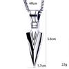 European and American Casting Arrow Pendant Necklace Men's Necklace Triangle Spearhead Jewelry