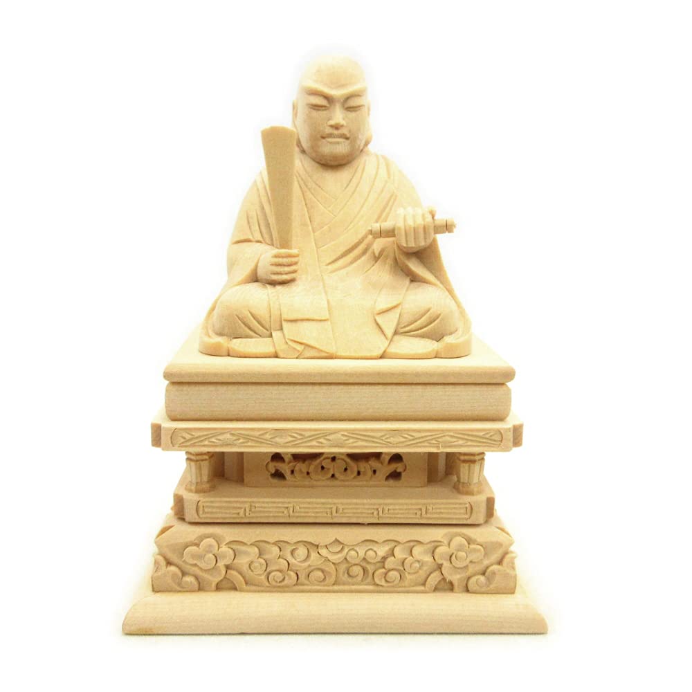 

Kurita s Special Buddhist Statue [Priest and High Priest] Seated Statue of Saint Nichiren, 1.5 inches (total height 11.5 cm, width 8 cm, depth 6 cm),