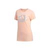 Trainings Rundhals Kurzarm T-Shirt Damen Oberteile Rosa ED8145