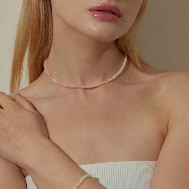 Favorite Noun Cocktail Bracelet_Pink&White