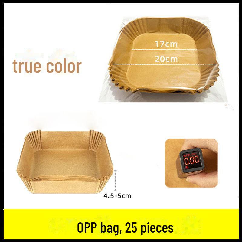 

Папір для випікання круглої аерофритюрниці, що вбирає масло Square 25 pieces